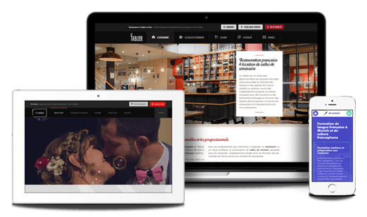 Laptop, tablette et smartphone